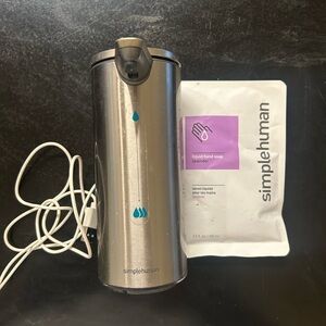 Simplehuman Stainless Steel Soap Dispenser with Lavender Refill